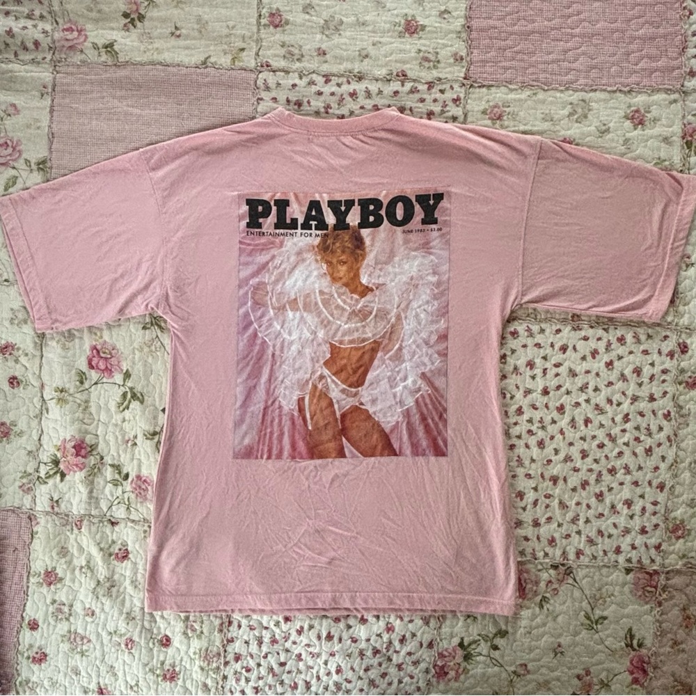 Missguided x Playboy Oversized Tee/T-Shirt Dress